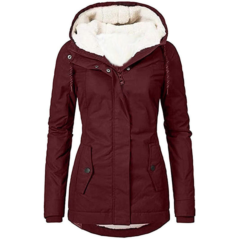 Solid Color Mid-Length Coat