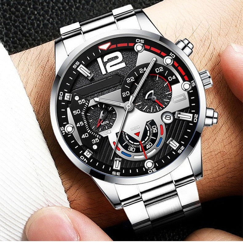 Men's Fashion Stainless Steel Quartz Wrist Watch with Calendar
   Via  Calendar of events