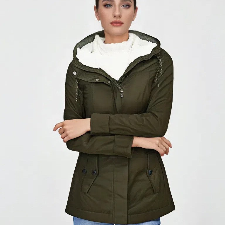 Solid Color Mid-Length Coat