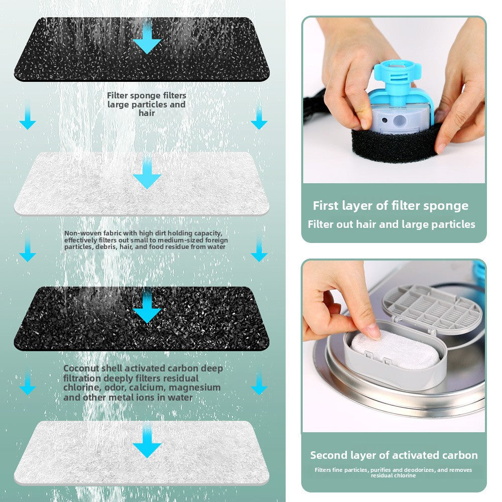 Stainless steel pet intelligent water dispenser
