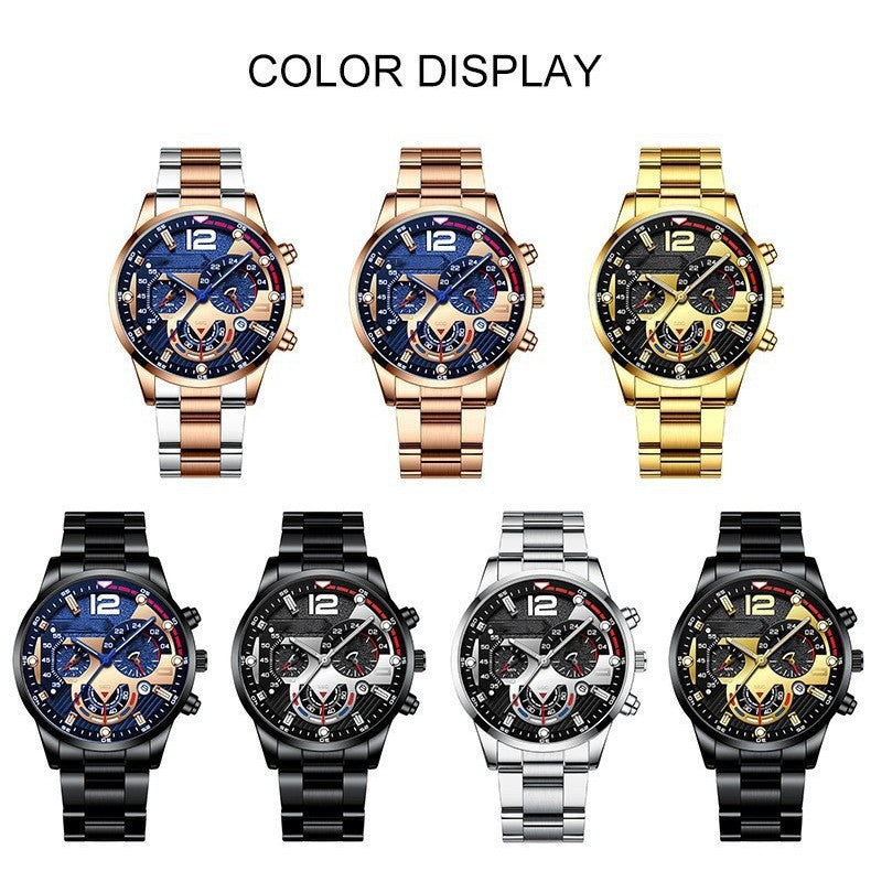 Men's Fashion Stainless Steel Quartz Wrist Watch with Calendar
   Via  Calendar of events