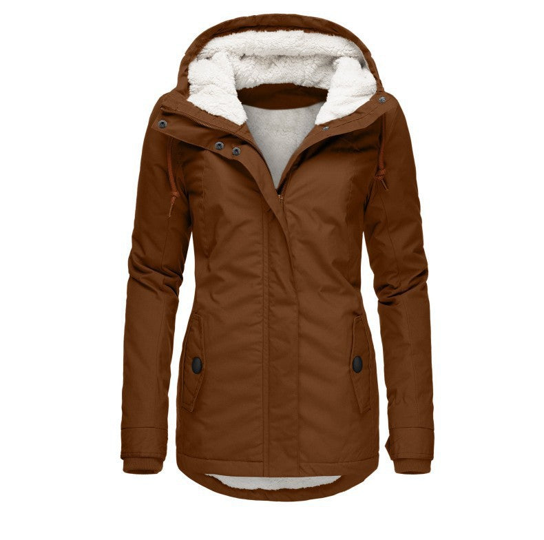Solid Color Mid-Length Coat