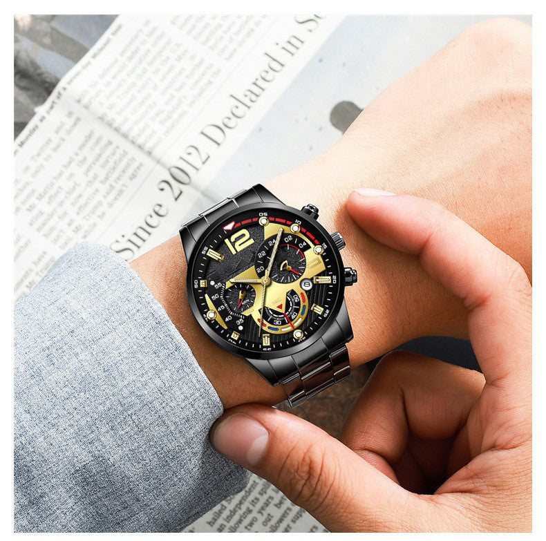 Men's Fashion Stainless Steel Quartz Wrist Watch with Calendar
   Via  Calendar of events