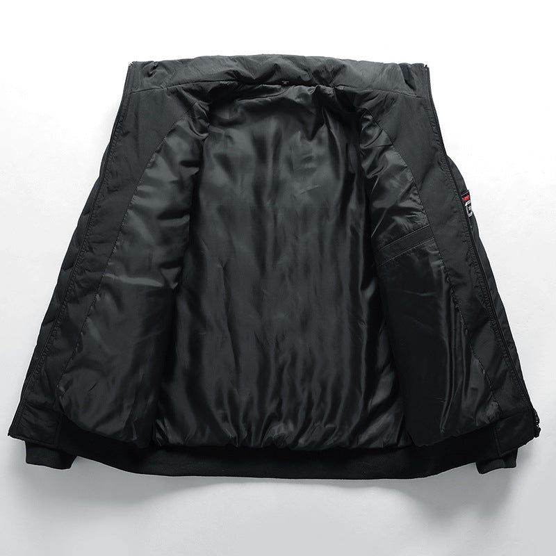 Men's Lightweight Cotton Jacket with Stand Collar